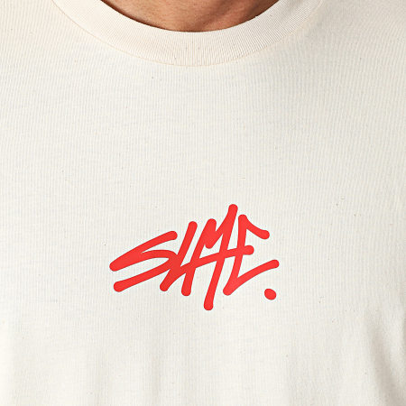 Sale Môme Paris - Ensemble Tee Shirt Et Short Jogging SLME Beige Rouge