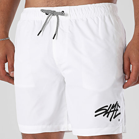 Sale Môme Paris - Short De Bain SLME Blanc Noir
