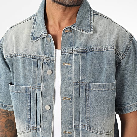 Uniplay Ensemble Chemise Jean Manches Courtes Et Short Jean 92A