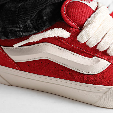 Vans - Sneakers Knu Skool D75BOP1 Racing Red Marshmallow - Ryses Vans - Sneakers Knu Skool D75BOP1 Racing Red Marshmallow - Ryses