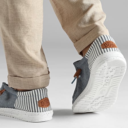 Hey Dude - Mocassins Wally Funk Nu Prep Faded Denim Navy Blazer