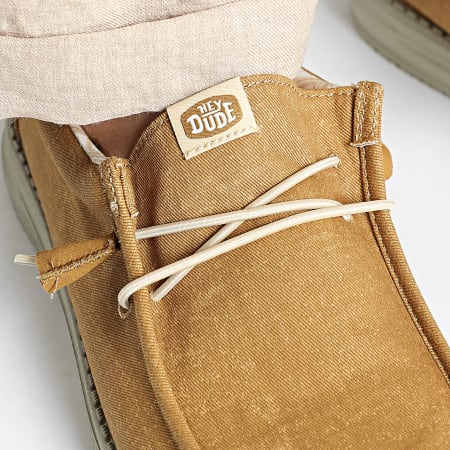 Hey Dude - Mocassins Wally Stretch Canvas Camel