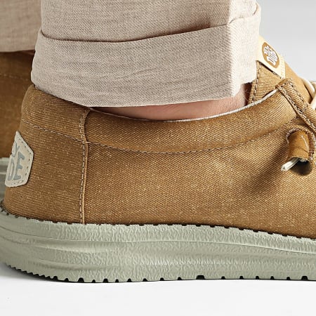 Hey Dude - Mocassins Wally Stretch Canvas Camel