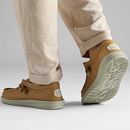 Hey Dude - Mocassins Wally Stretch Canvas Camel