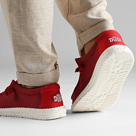Hey Dude - Wally Stretch Sox Red loafers - Ryses display picture 3