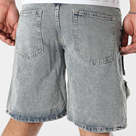 Uniplay - Short Cargo Jean 248 Azul Denim Beige