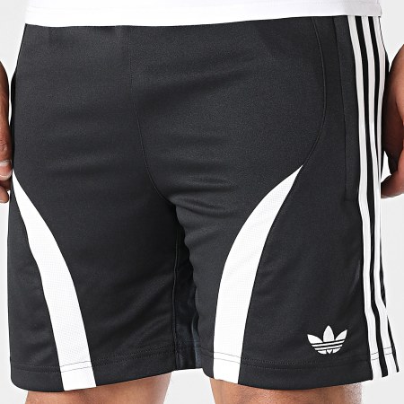 Adidas Originals - Short Jogging A BandesTeamgeist JC6230 Noir Blanc