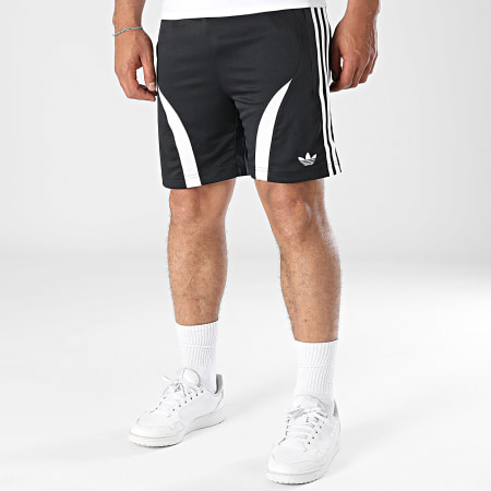 Adidas Originals - Short Jogging A BandesTeamgeist JC6230 Noir Blanc