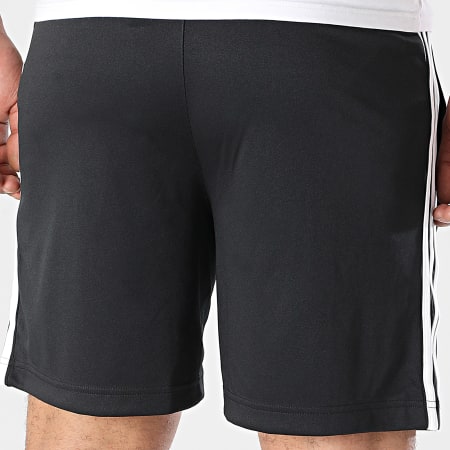 Adidas Originals - Short Jogging A BandesTeamgeist JC6230 Noir Blanc