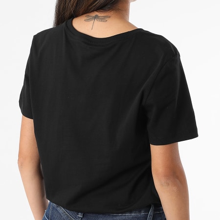 Calvin Klein - Lot De 2 Tee Shirts Col V Femme LV047C906G Noir Blanc