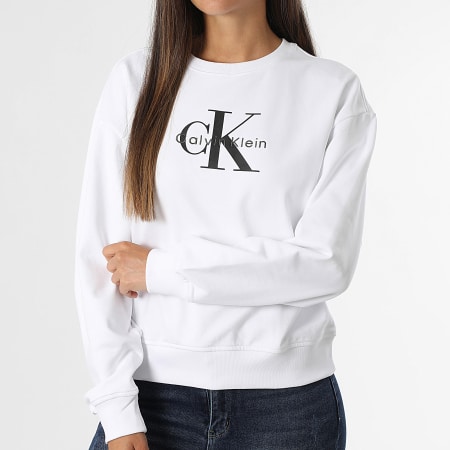Calvin Klein - Sweat Crewneck Femme 7B234 Blanc