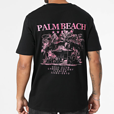 Luxury Lovers - Camiseta oversize Chill Club Rosa Negro