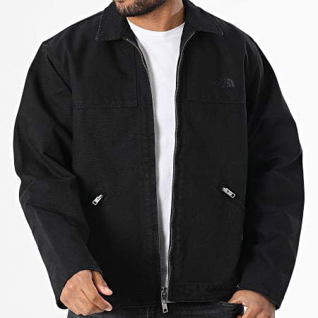 The North Face - Veste Zippée Cedar Canvas A8B72 Noir