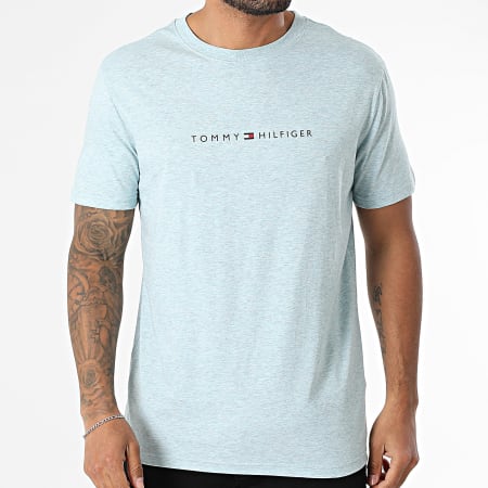 Tommy Hilfiger - Tee Shirt 3525 Bleu Clair Chiné