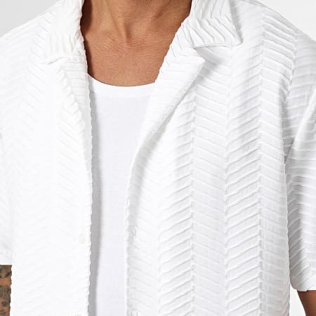 Uniplay - Ensemble Chemise Manches Courtes Et Pantalon Texturé 032 Blanc