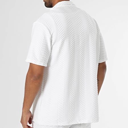 Uniplay - Ensemble Chemise Manches Courtes Et Pantalon Texturé 032 Blanc