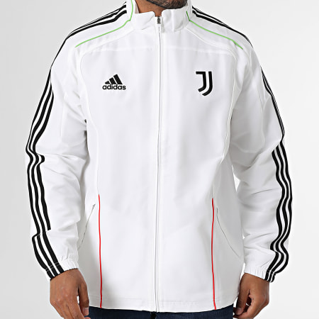 Adidas Sportswear - Veste Zippée A Bandes Juventus JF0453 Blanc