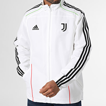 Adidas Sportswear - Veste Zippée A Bandes Juventus JF0453 Blanc