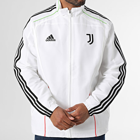 Adidas Sportswear - Veste Zippée A Bandes Juventus JF0453 Blanc