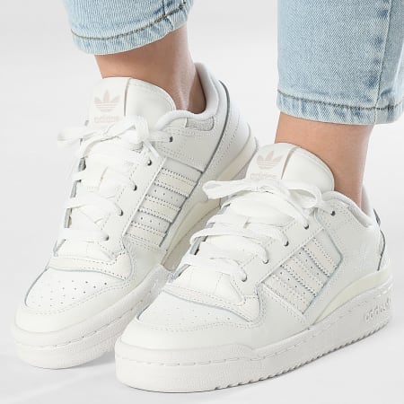 Adidas Originals - Baskets Femme Forum Low CL J IH7916 Core White Footwear White Grey One