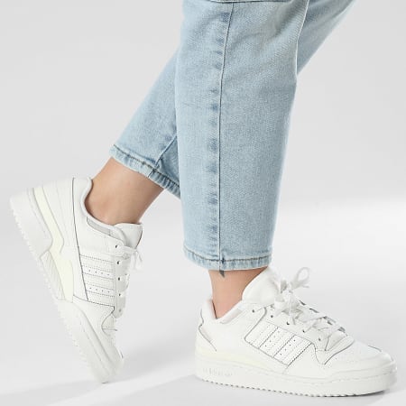 Adidas Originals - Baskets Femme Forum Low CL J IH7916 Core White Footwear White Grey One