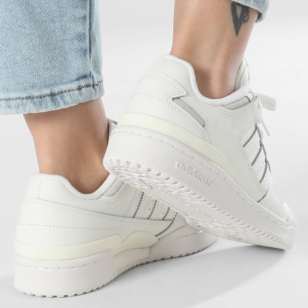 Adidas Originals - Baskets Femme Forum Low CL J IH7916 Core White Footwear White Grey One