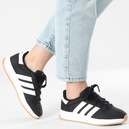 Adidas Sportswear - Baskets Femme Run 70s 2.0 J JI2265 Core Black Footwear White Gum 3