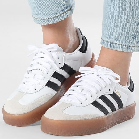 Adidas Originals - Sambae Damessneakers JI1349 Footwear White Core Black Gold Metallic