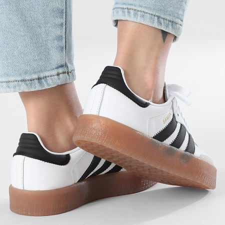 Adidas Originals - Sambae Damessneakers JI1349 Footwear White Core Black Gold Metallic