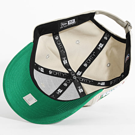 New Era - Casquette Contrast Patch 9Forty 60667573 Beige Vert