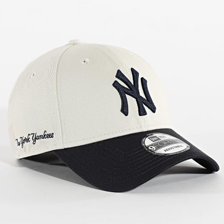 New Era - Casquette 9Forty NY Yankees 60667557 Beige Clair Bleu Marine