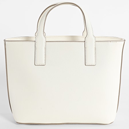 Tommy Hilfiger - Sac A Main Femme Logotape Mini Tote 7448 Ecru