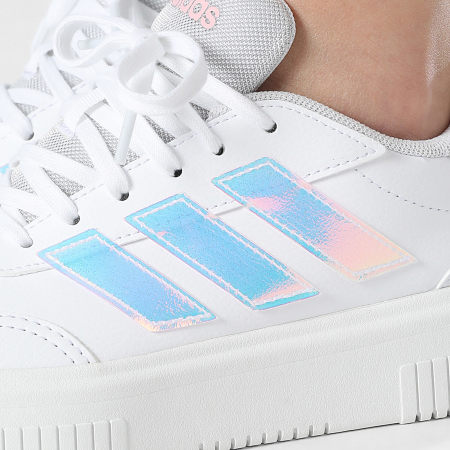 Adidas Sportswear - Baskets Femme Courtblock Bold JI2205 Footwear White Clear Pink