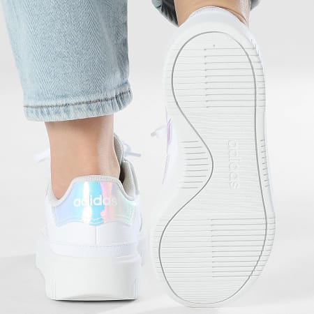 Adidas Sportswear - Baskets Femme Courtblock Bold JI2205 Footwear White Clear Pink