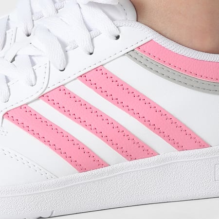 Adidas Sportswear - Baskets Femme Hoops 4.0 J JI0900 Footwear White Bliss Pink Grey Two