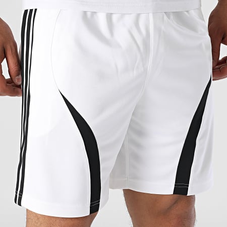 Adidas Originals - Short Jogging A Bandes Teamgeist JP1122 Blanc Noir