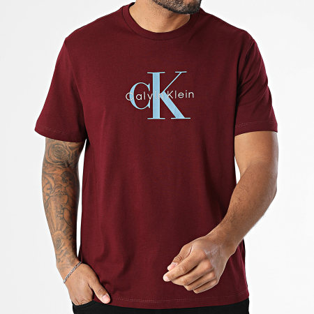 Calvin Klein - Tee Shirt LV04RB862G Bordeaux - Ryses