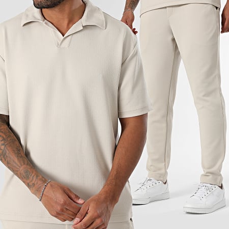 Mackten - Ensemble Polo Manches Courtes Et Pantalon 231 Beige