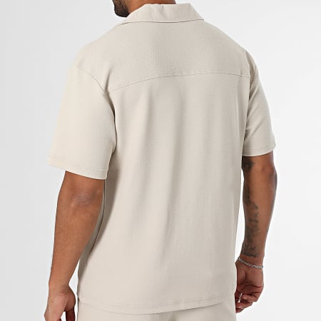 Mackten - Ensemble Polo Manches Courtes Et Pantalon 231 Beige