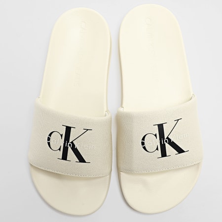 Calvin Klein - Damessandalen met Monogram Logo CK 1967 Beige