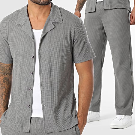 Classic Series - 430 Charcoal grijs shirt en broek met korte mouwen