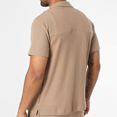 Classic Series - 430 Camel overhemd en broek met korte mouwen