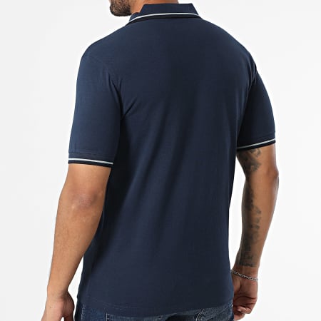 Fred Perry - Polo Manches Courtes Twin Tipped MM3600 Bleu Marine