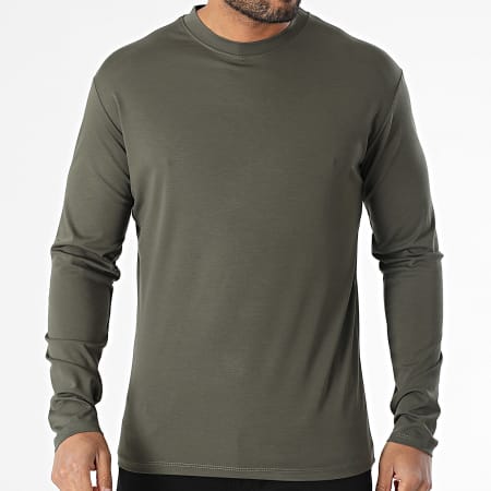 Frilivin - Tee Shirt Manches Longues 049 Vert Kaki Foncé