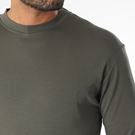 Frilivin - Tee Shirt Manches Longues 049 Vert Kaki Foncé