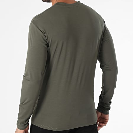 Frilivin - Tee Shirt Manches Longues 049 Vert Kaki Foncé