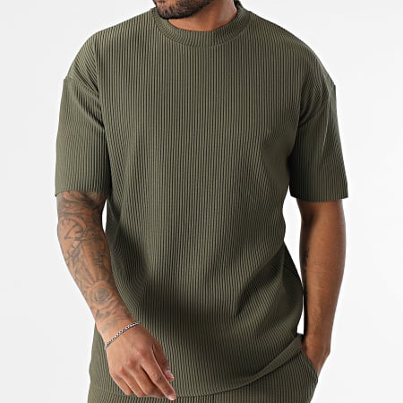 Frilivin - Ensemble Tee Shirt Et Pantalon 149 Vert Kaki