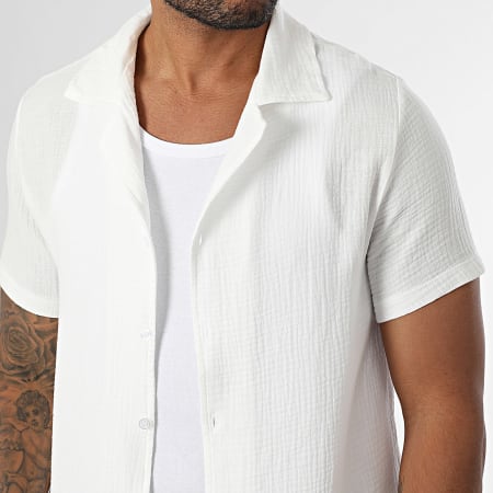 MTX - Ensemble Chemise Manches Courtes Et Short Jogging Texturé 019 Blanc