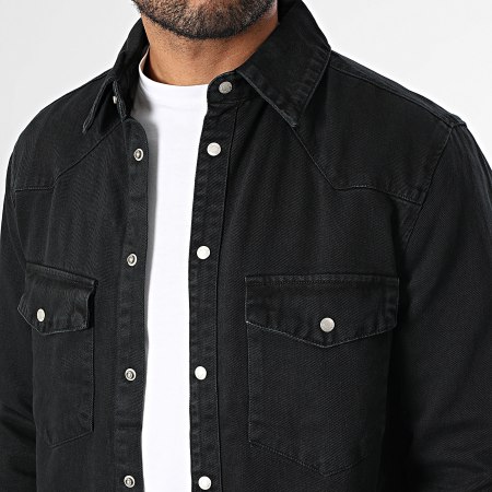 MTX - Camisa Jean Manches Largas Y99 Negro