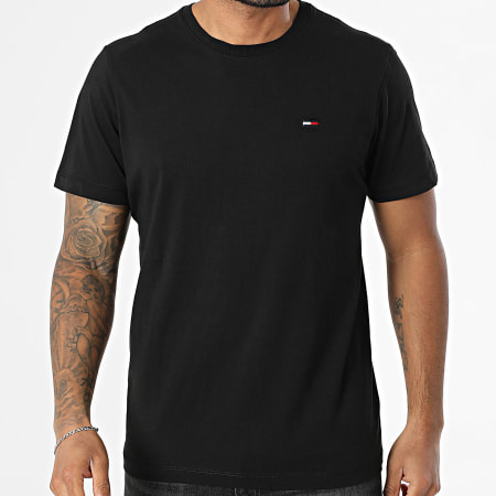 Tommy Jeans - Tee Shirt Slim Jersey 9598 Noir